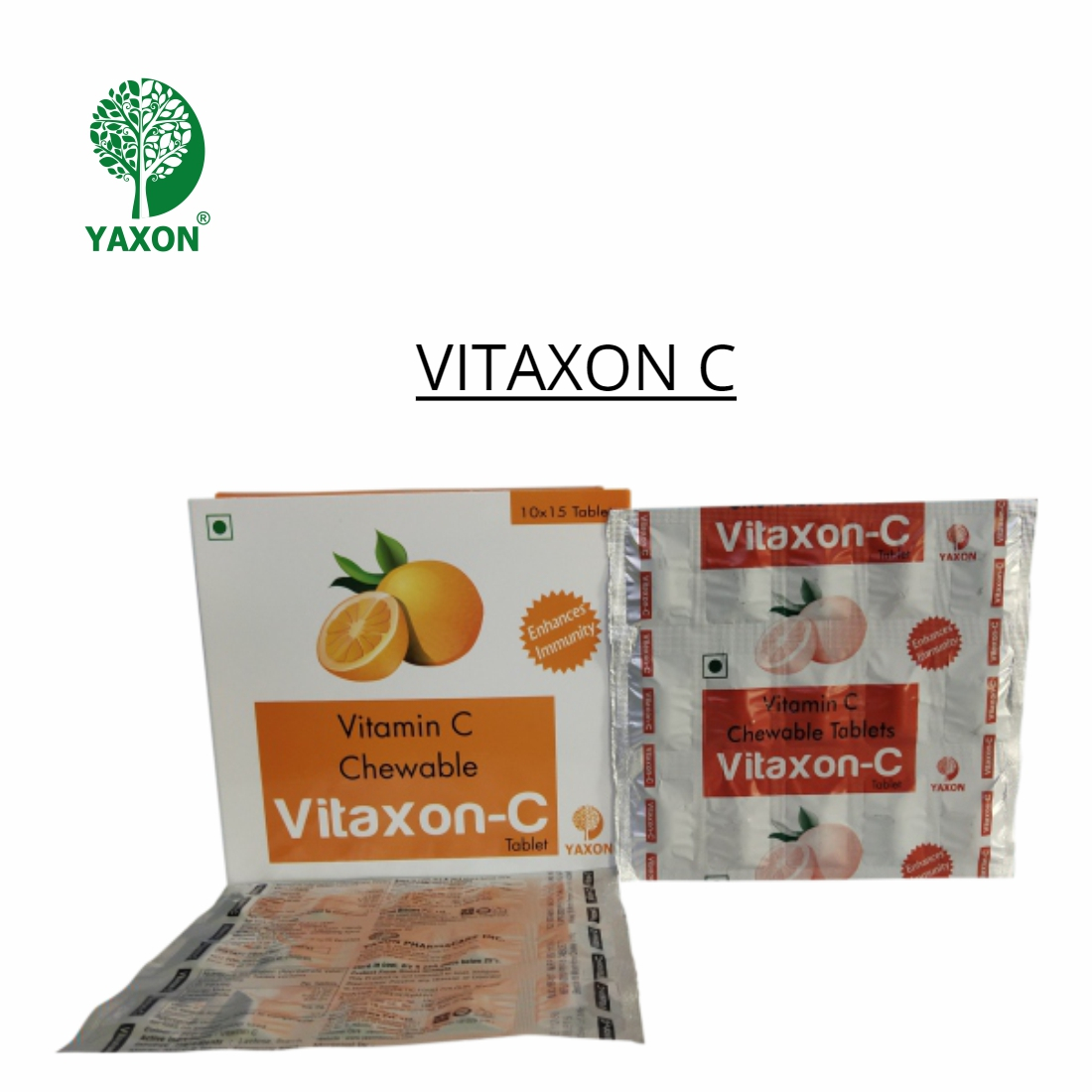 YAXON VITAXON C Chewable Tablets Stripe Pack