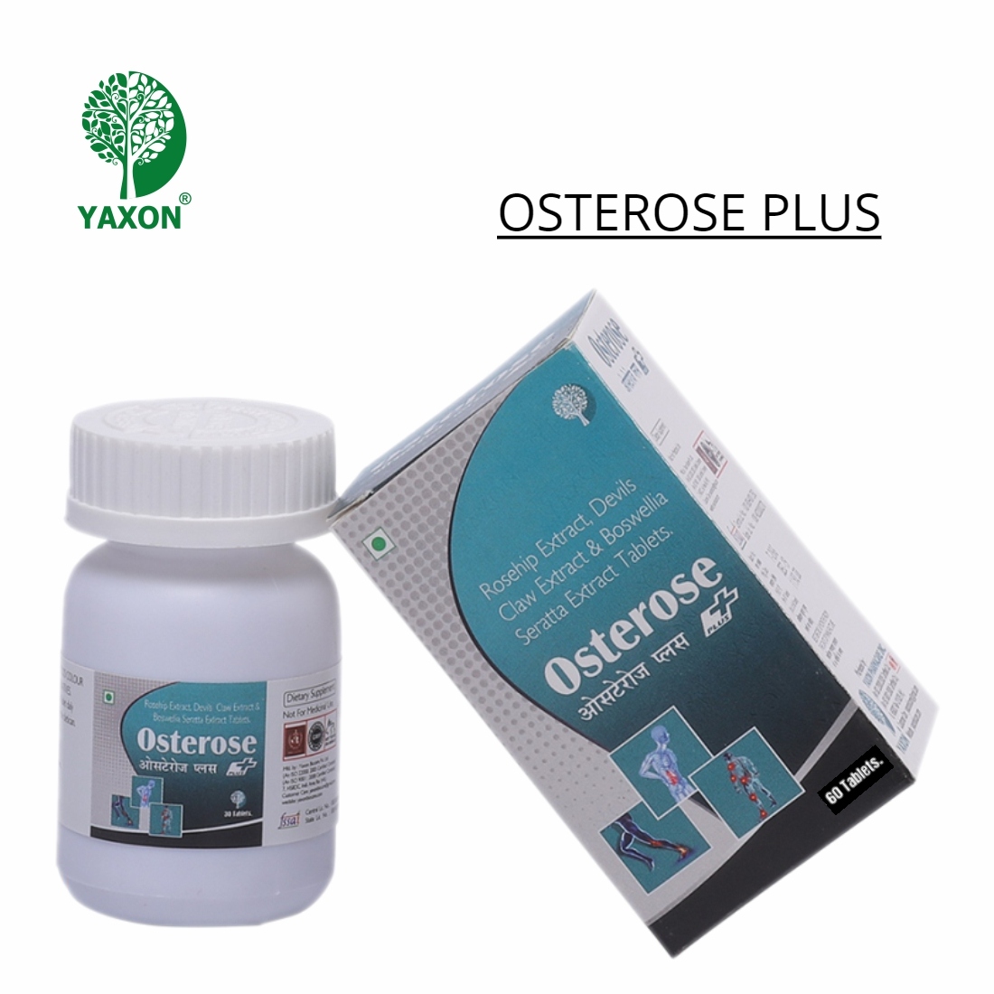 YAXON OSTEROSE PLUS 60 Tablets Bottle