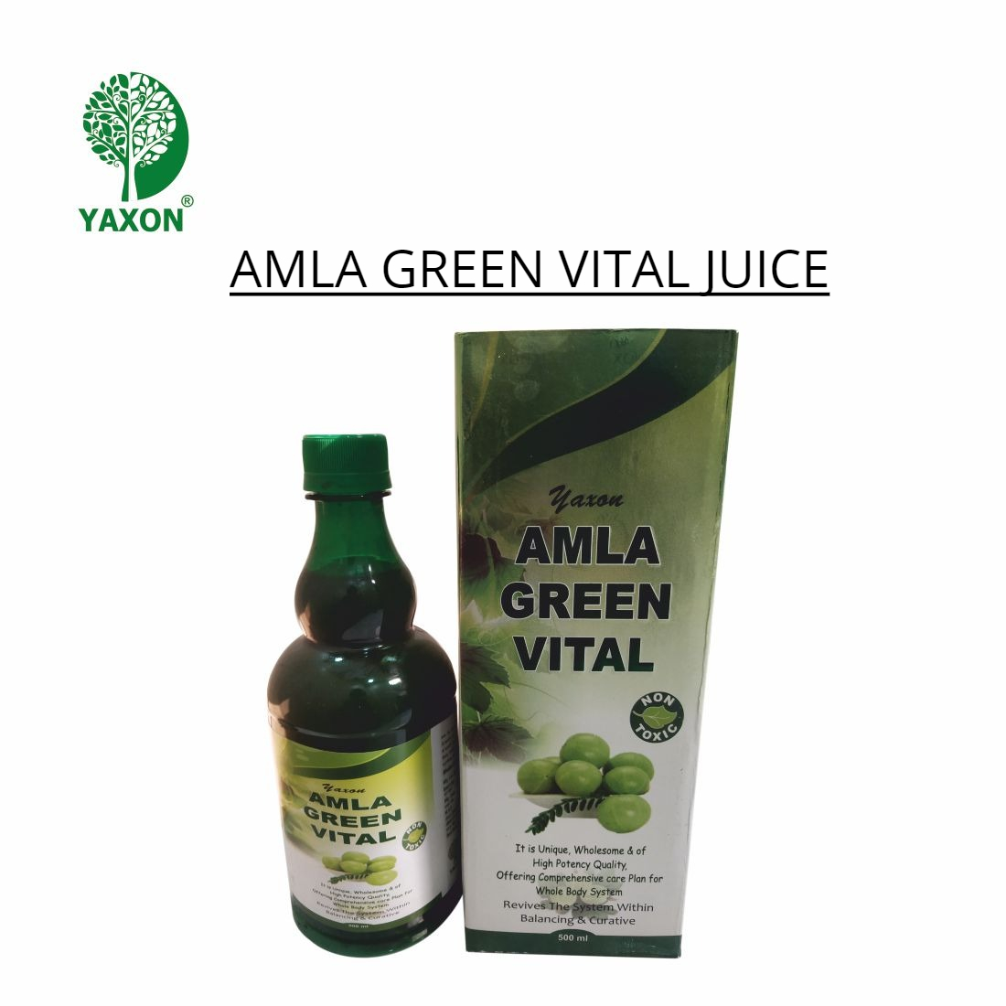 YAXON AMLA GREEN VITAL Ayurvedic Juice | YAXON BIOCARE PVT. LTD.