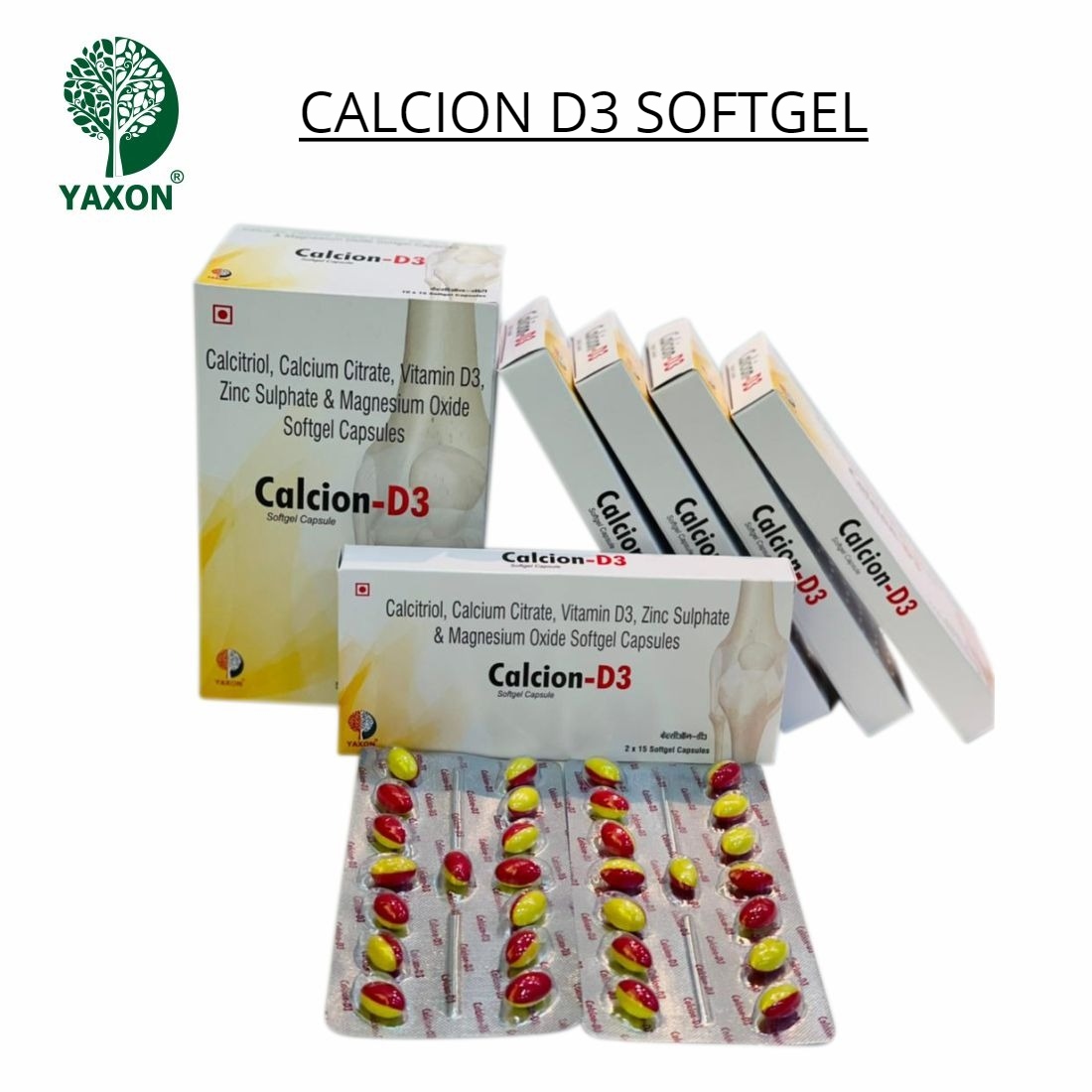 YAXON CALCION D3 Softgel Capsules