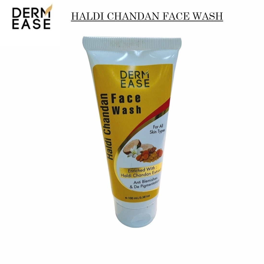 DERM EASE Haldi Chandan Face Wash