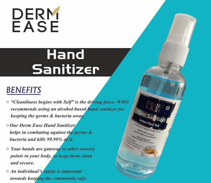 DERM EASE MIST PUMP SPRAY Hand Sanitizer 200ml & 110ml Combo