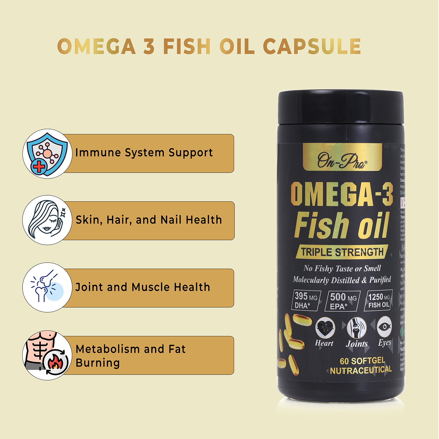ON PRO OMEGA 3 FISH OIL SOFTGEL CAPSULE