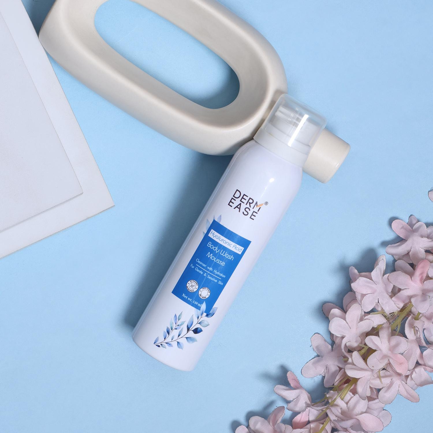 DERM EASE HYALURONIC ACID BODY WASH MOUSSE