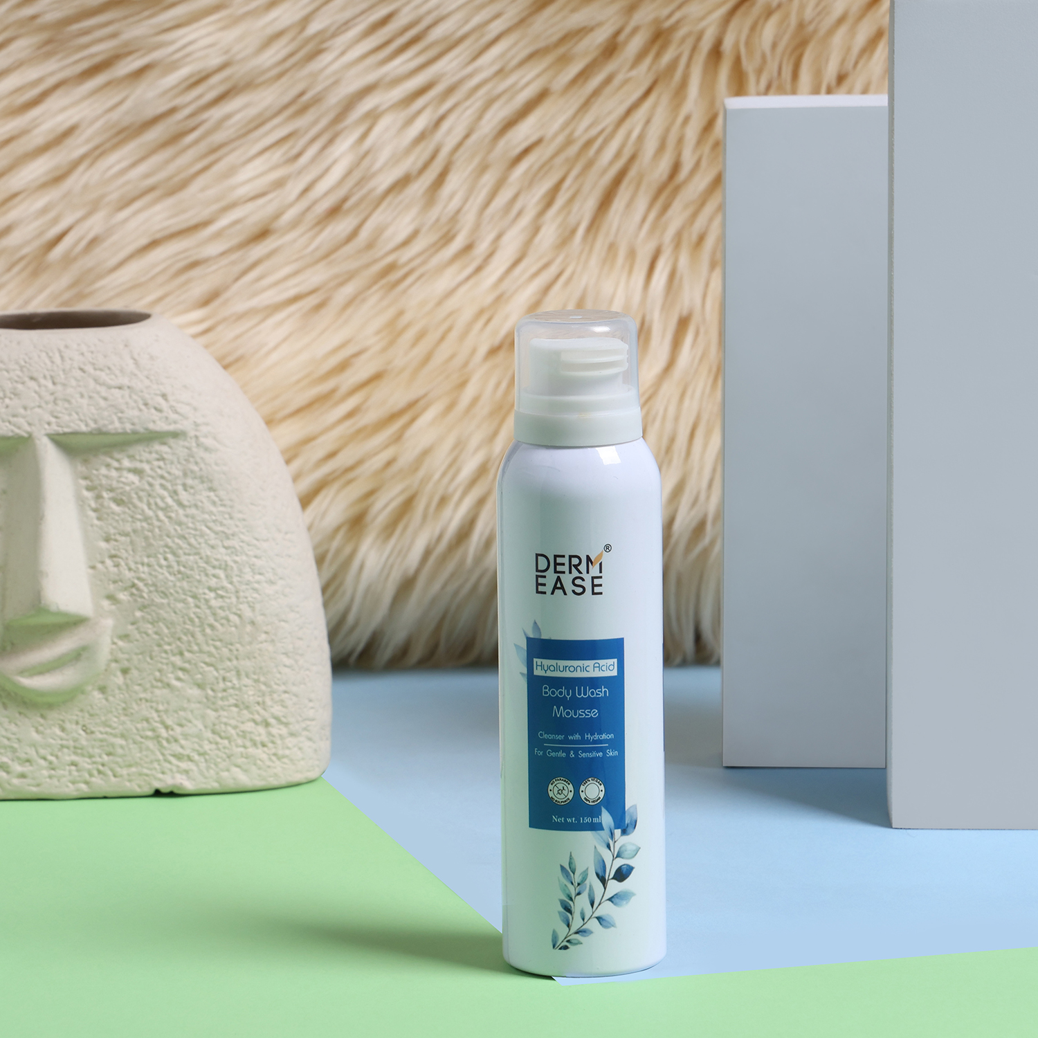 DERM EASE HYALURONIC ACID BODY WASH MOUSSE