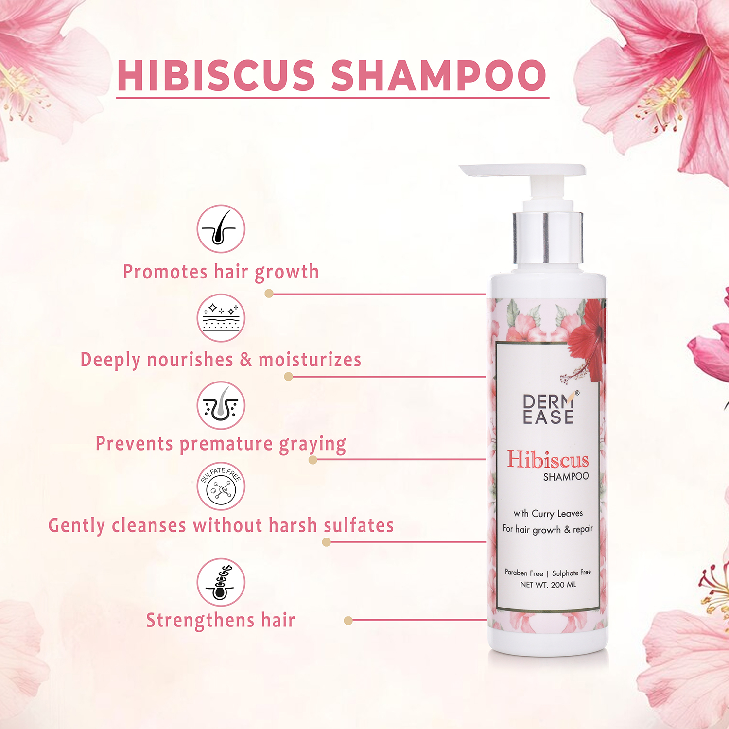 DERM EASE HIBISCUS DAMAGE REPAIR SHAMPOO
