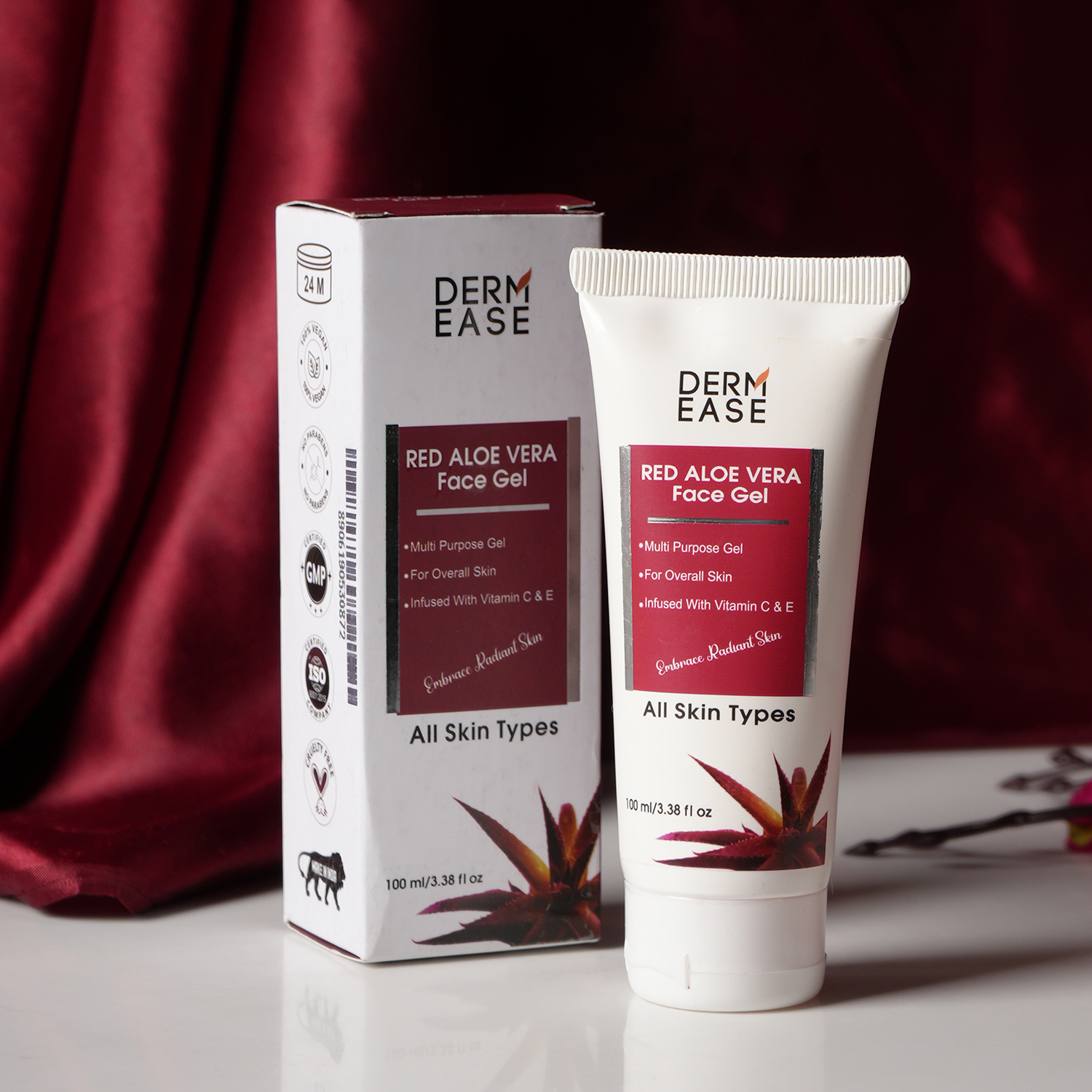 DERM EASE RED ALOE VERA GEL