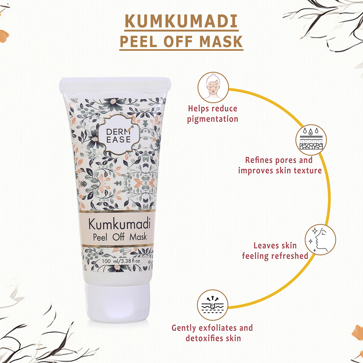 DERM EASE KUMKUMADI PEEL OFF MASK