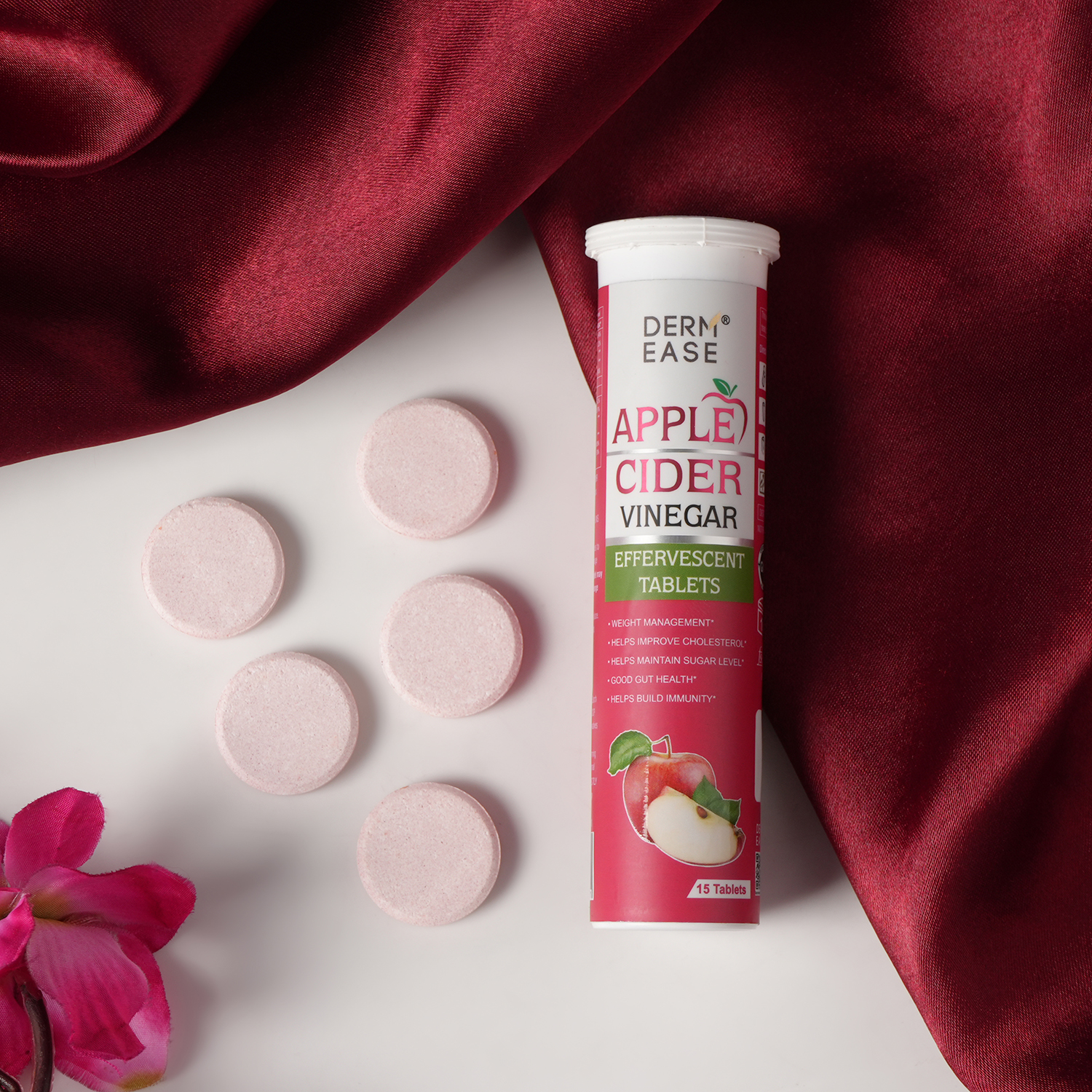 DERM EASE APPLE CIDER  EFFERVECENT  TABLET  