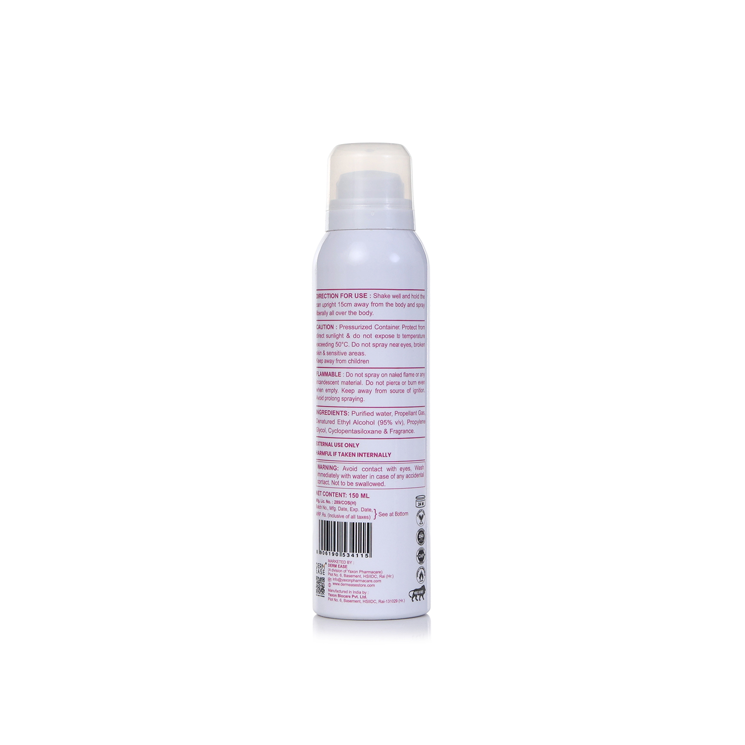 DERM EASE EVONNA DEODORANT FOR WOMEN