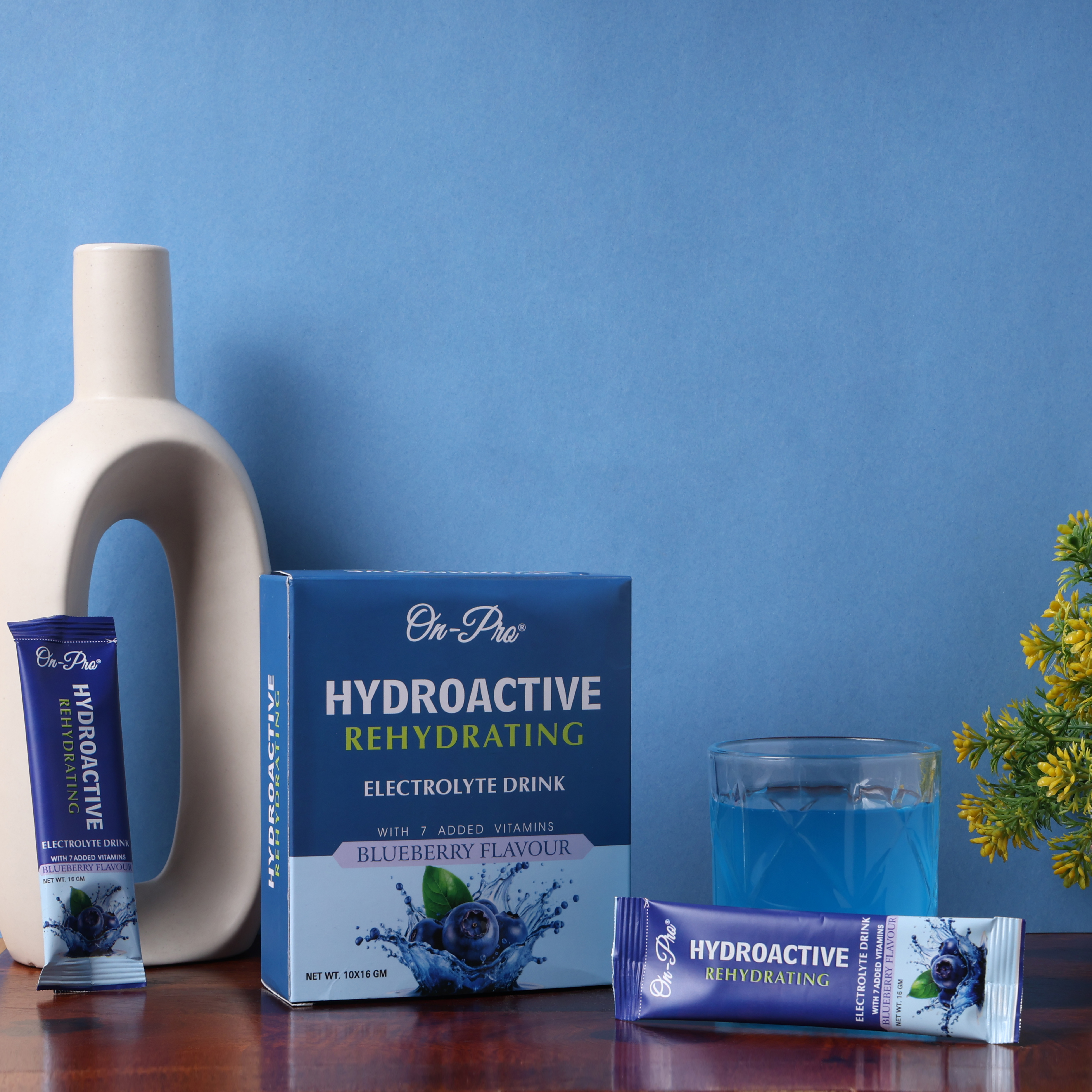 ON-PRO HYDROACTIVE REHYDRATING ELECTROLYTE DRINK BLUEBERRY FALVOUR