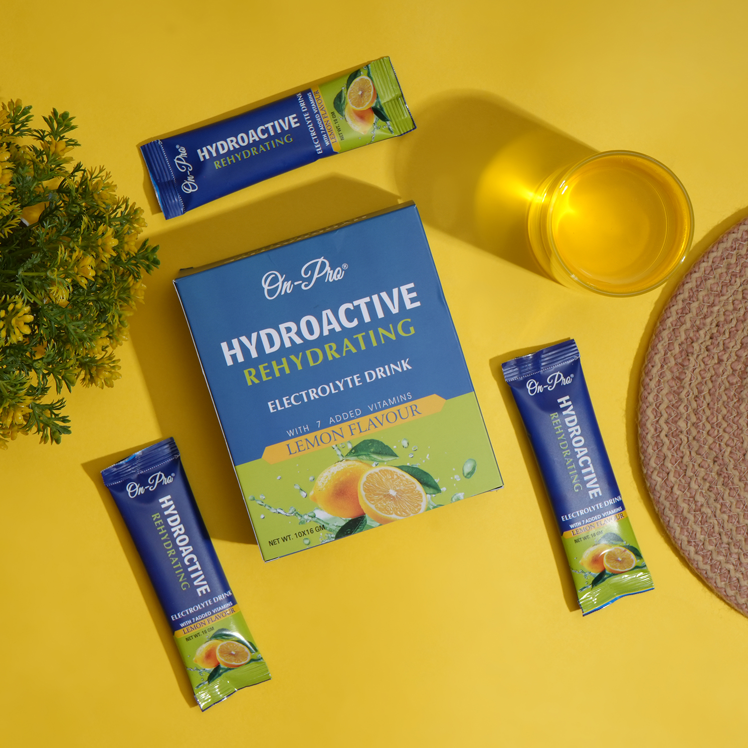 ON-PRO HYDROACTIVE REHYDRATING ELECTROLYTE DRINK LEMON FLAVOUR