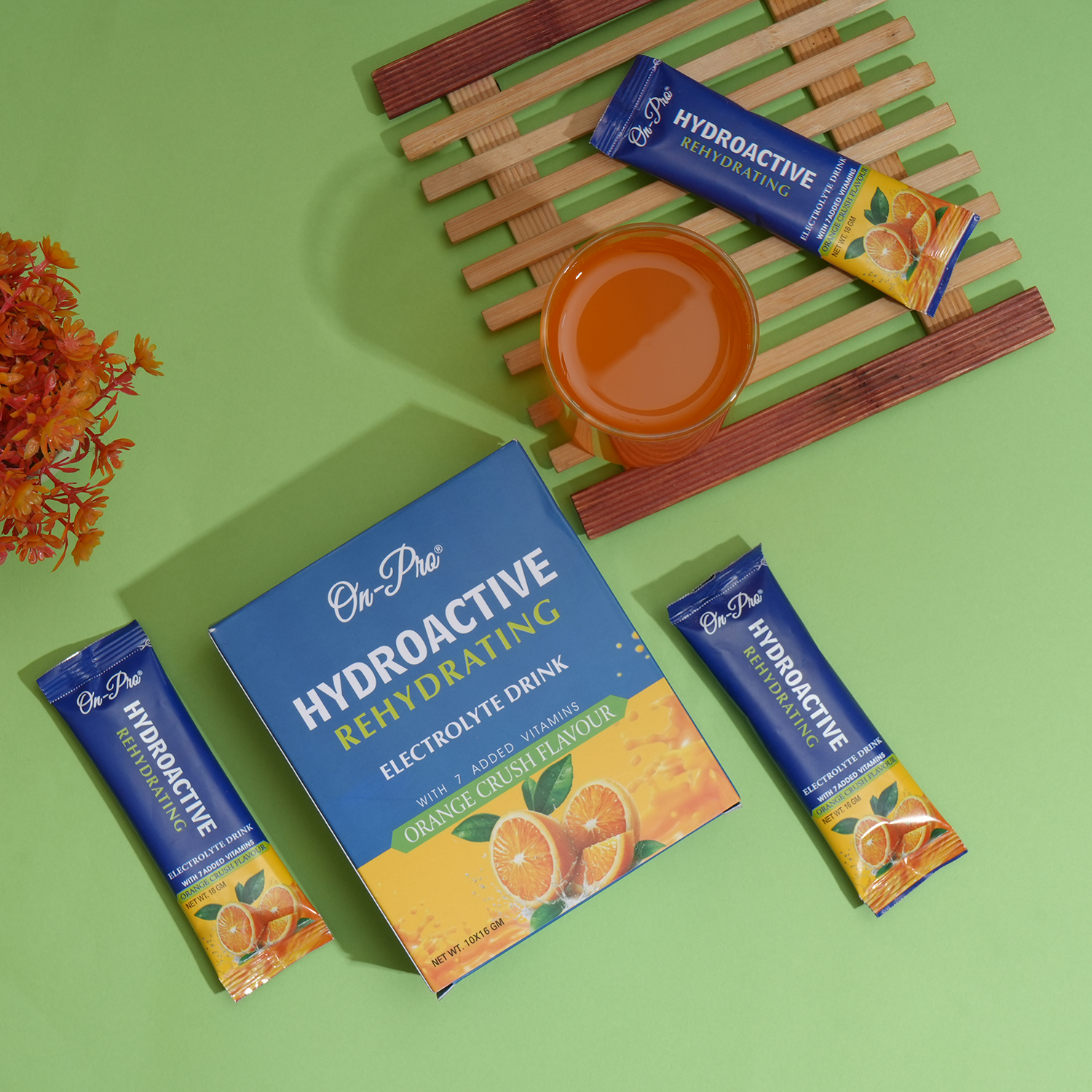 ON-PRO HYDROACTIVE REHYDRATING ELECTROLYTE DRINK ORANGE CRUSH FALVOUR