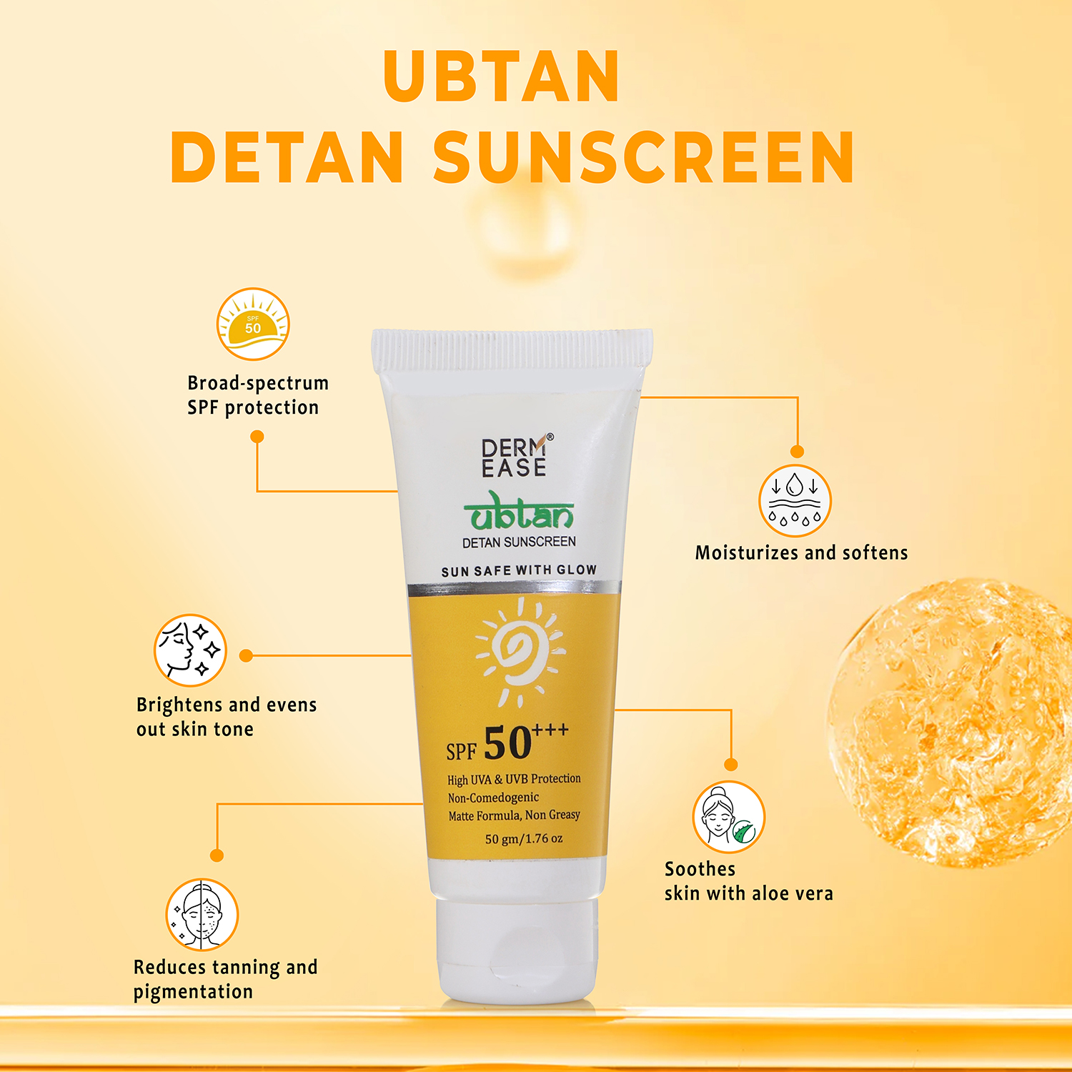 DERM EASE UBTAN DETAN SUNSCREEN
