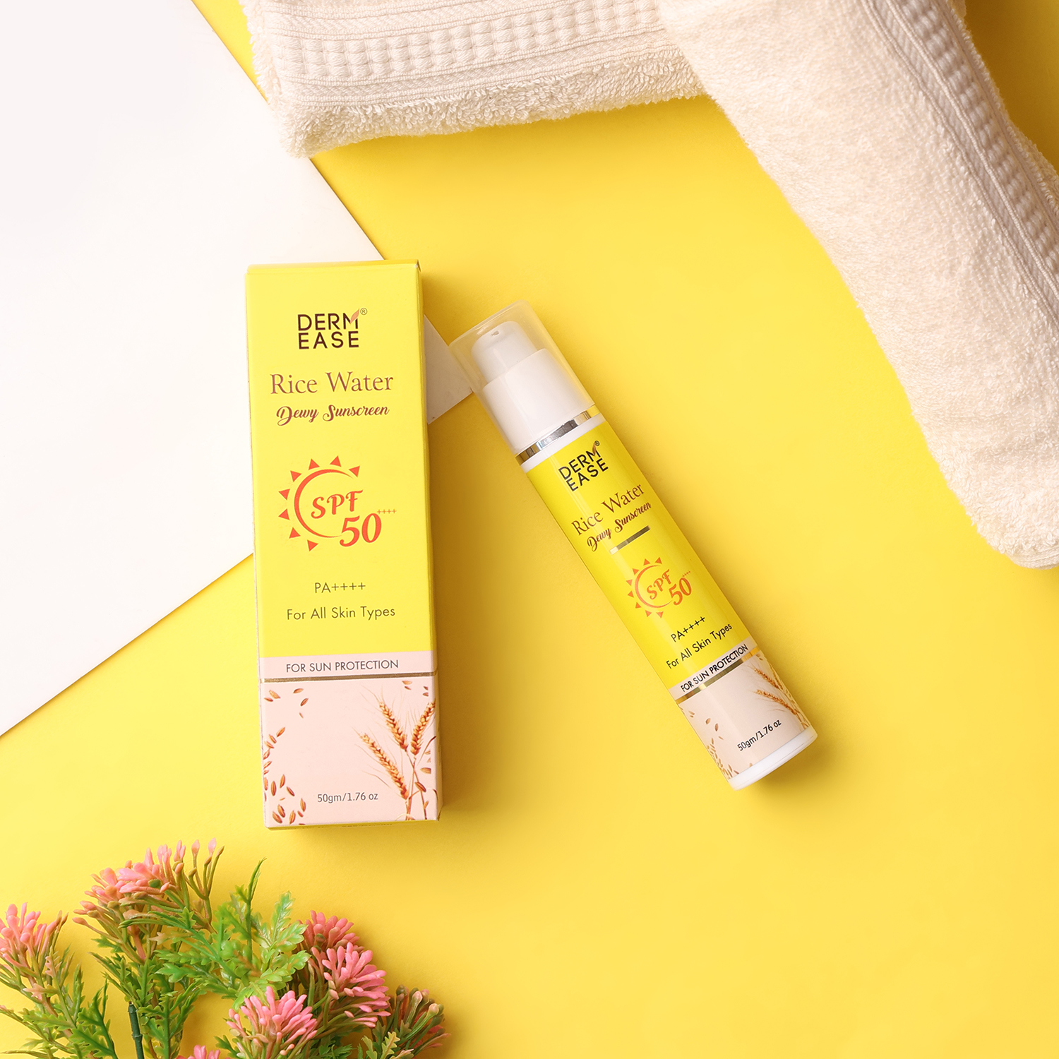 DERM EASE RICE WATER DEWY SUNSCREEN