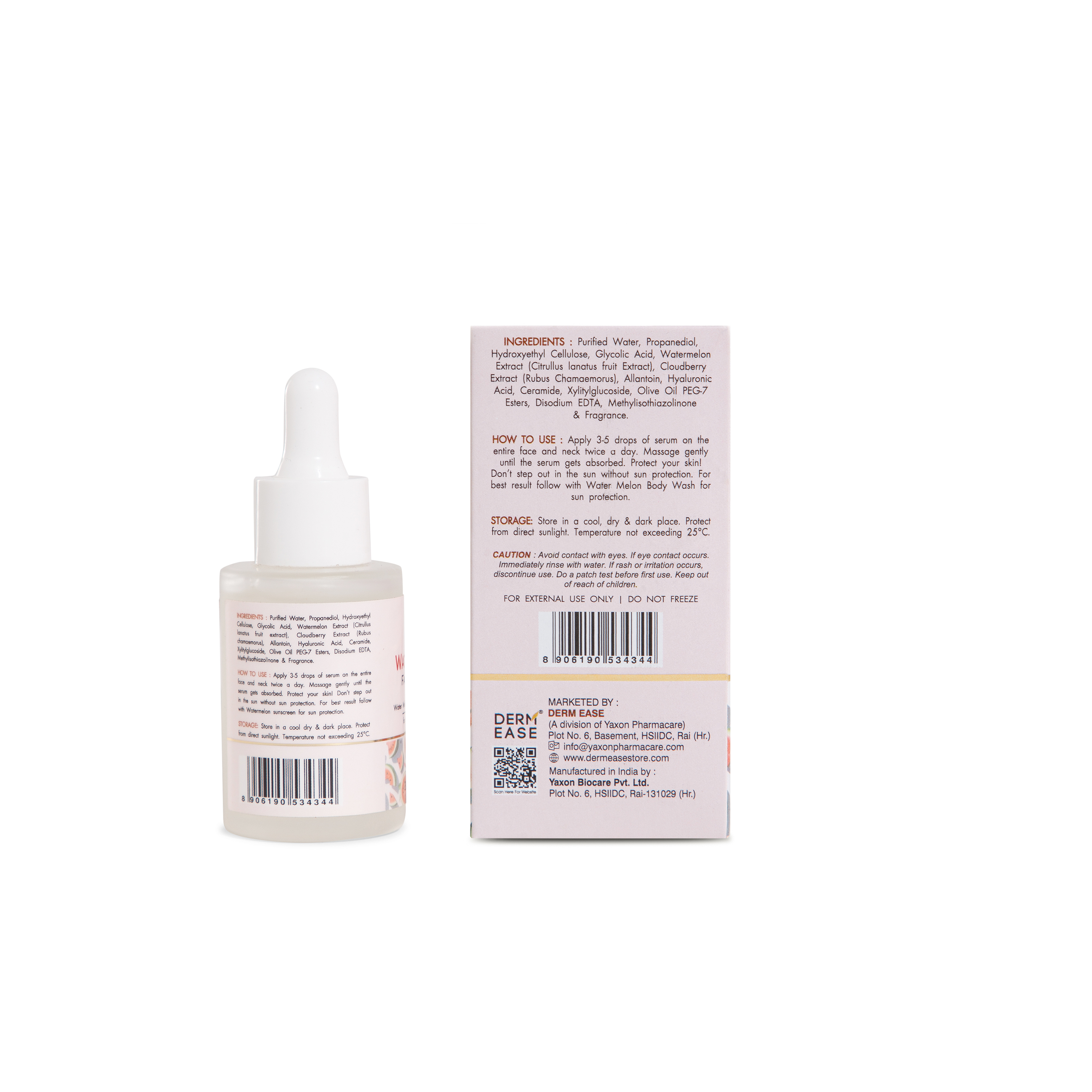 DERM EASE WATERMELON FACE SERUM