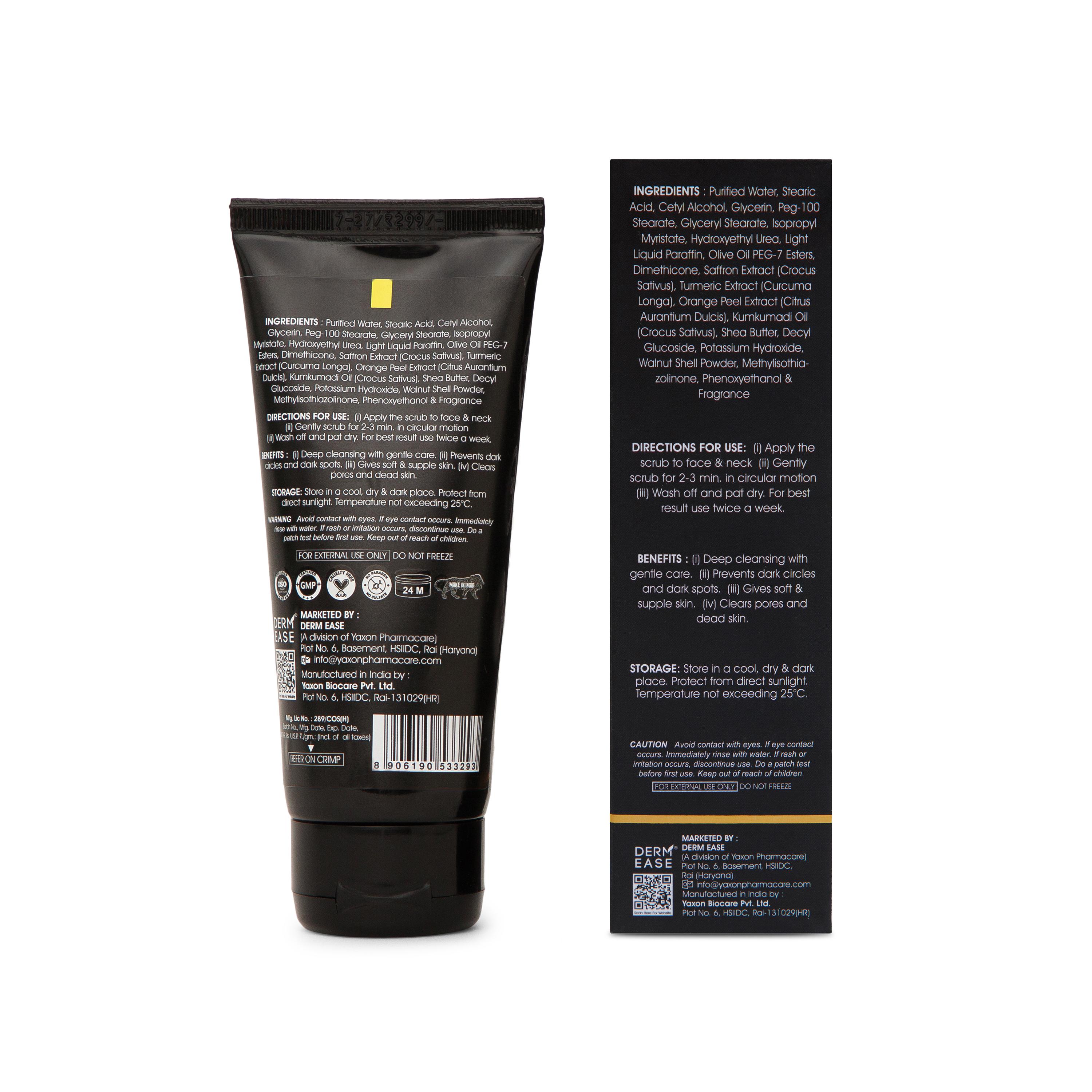 DERM EASE KUMKUMADI FACE SCRUB