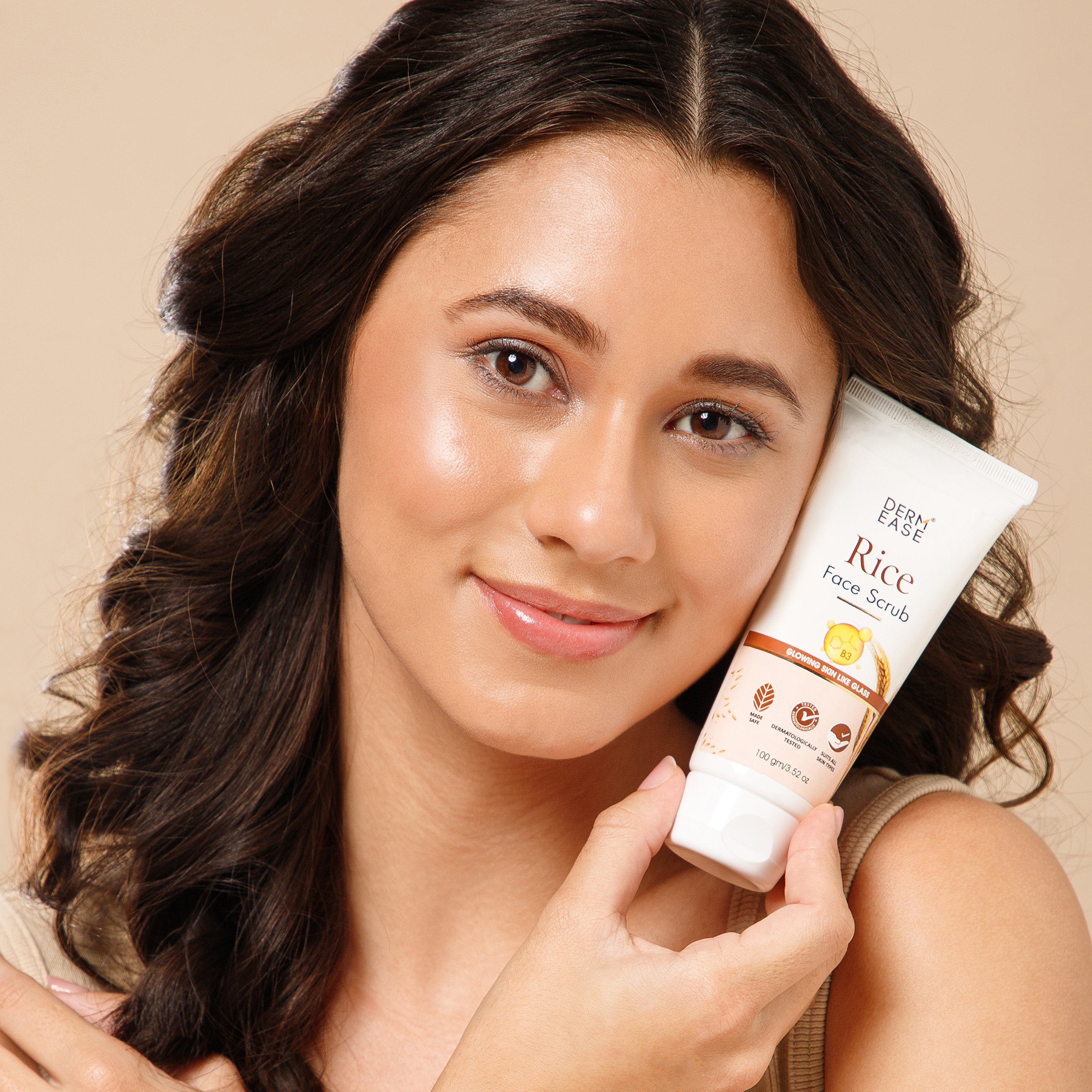 DERM EASE RICE FACE SCRUB