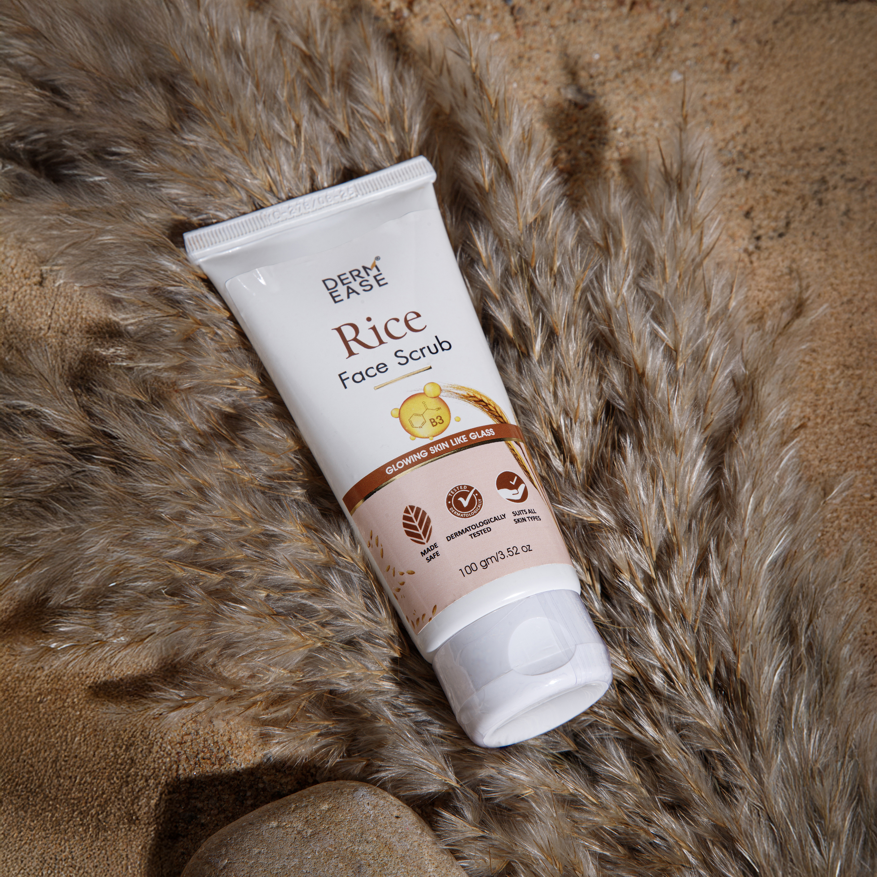 DERM EASE RICE FACE SCRUB