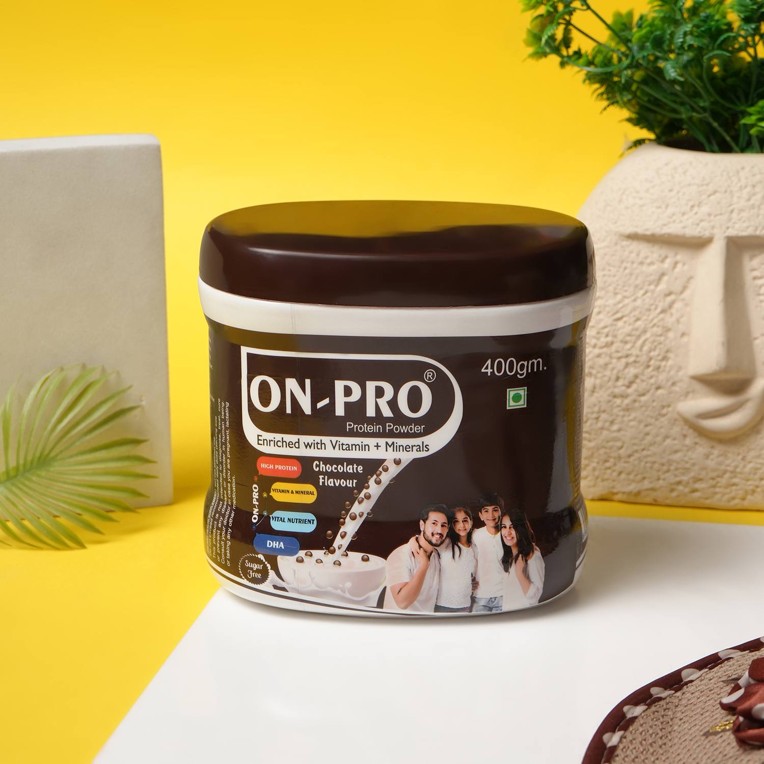 ON PRO Chocolate Protein Powder Oval Jar